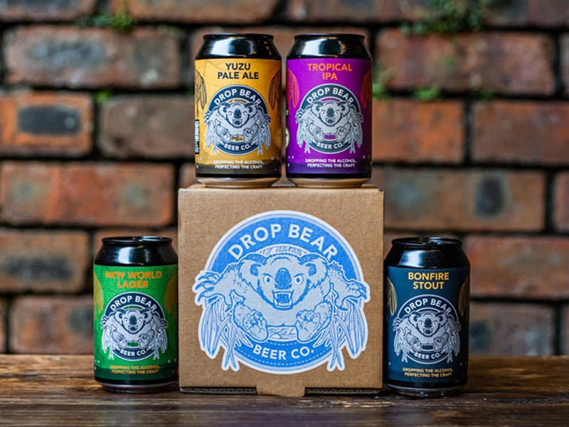4 Beers with box Image